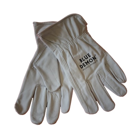 Blue Demon Drivers Gloves, White, XL BDWG-DRIVER-WHT-XL